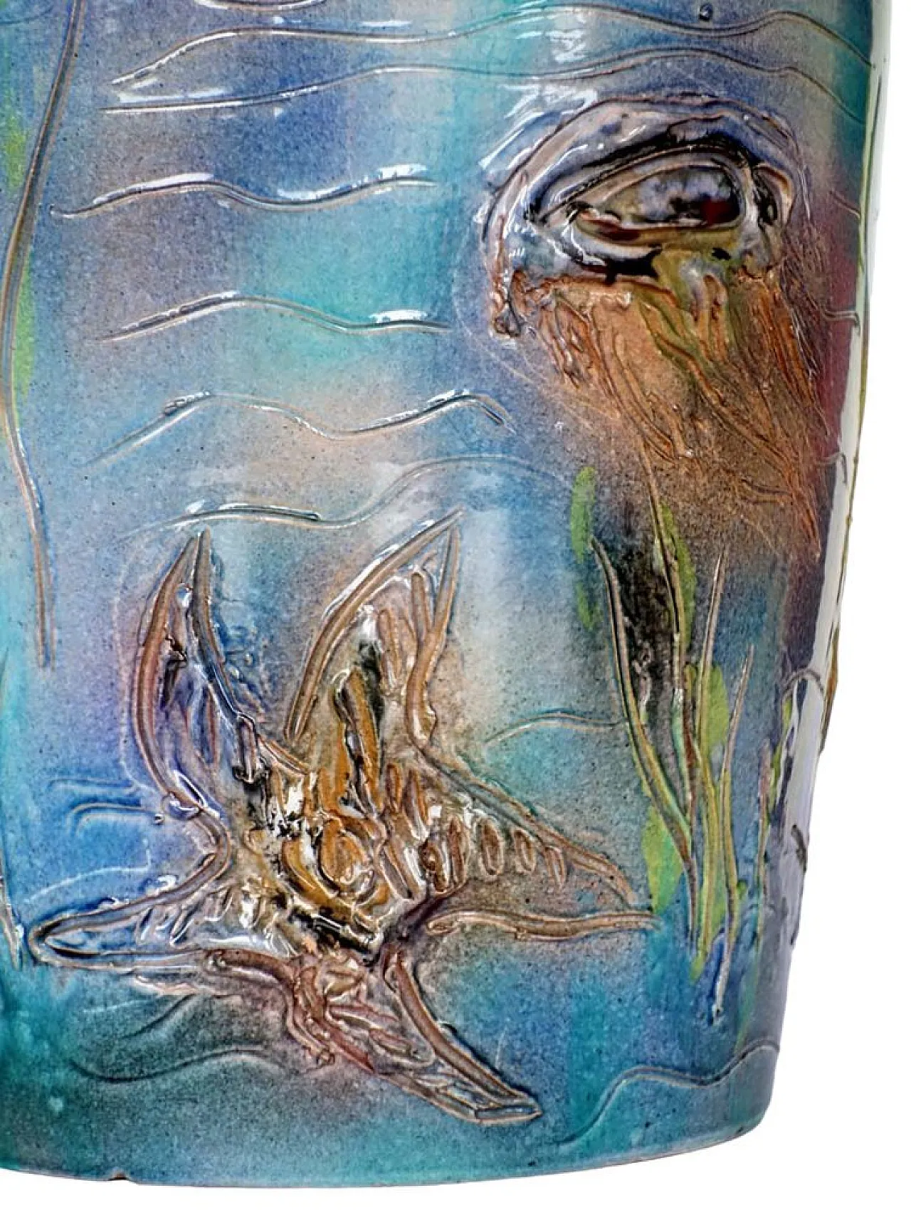 Vaso Albissola in ceramica di Umberto Ghersi, anni '60 5