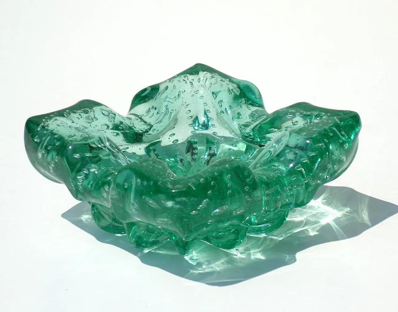 Art Deco Bollicine Murano glass ashtray by Barovier, 1940s 1
