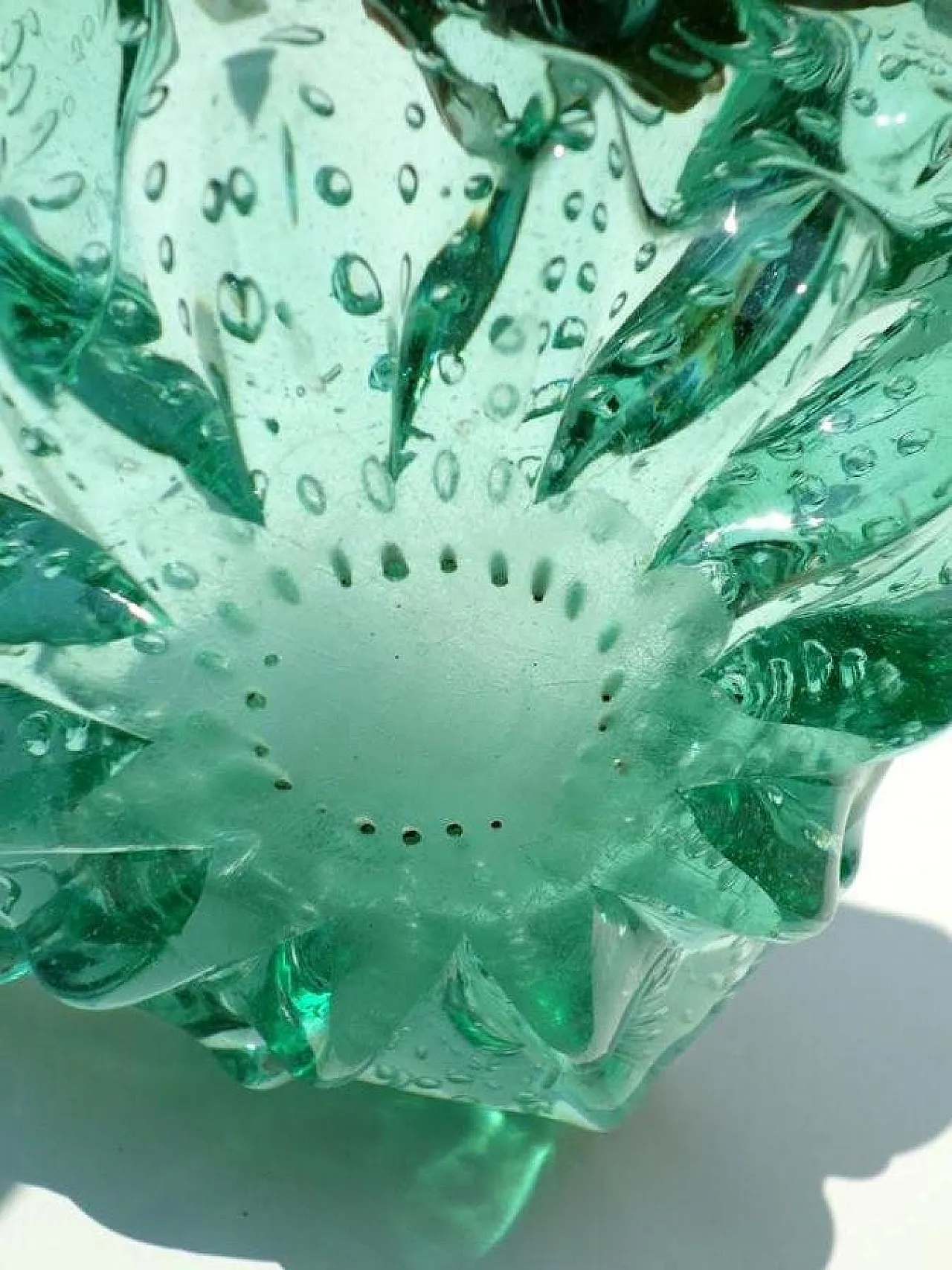 Art Deco Bollicine Murano glass ashtray by Barovier, 1940s 4