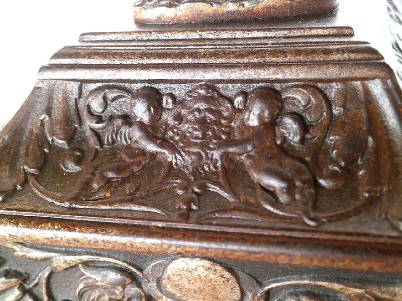 Greyhound Box in Griffins Metal from Ilsenburg, 19th century 9