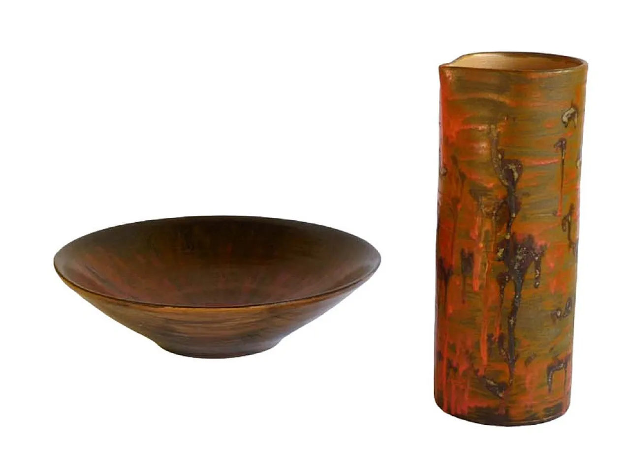 Set astratto in ceramica di Alf Gaudenzi, anni '60 1