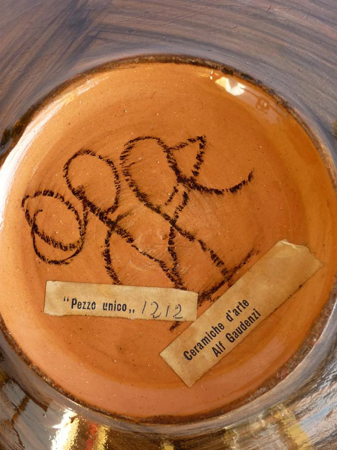 Set astratto in ceramica di Alf Gaudenzi, anni '60 6