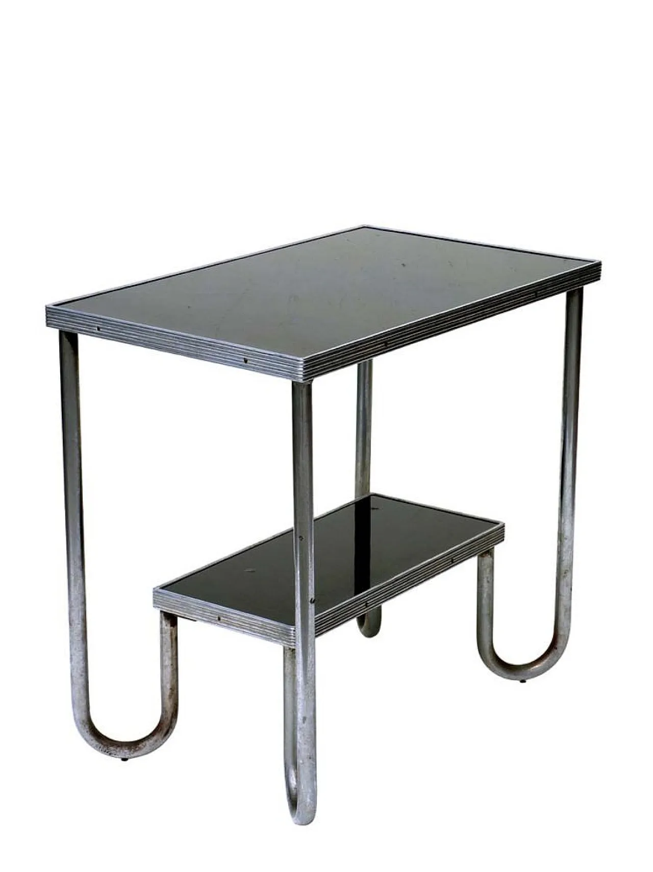 Rationalist Bauhaus coffee table in tubular metal, 1920s 2