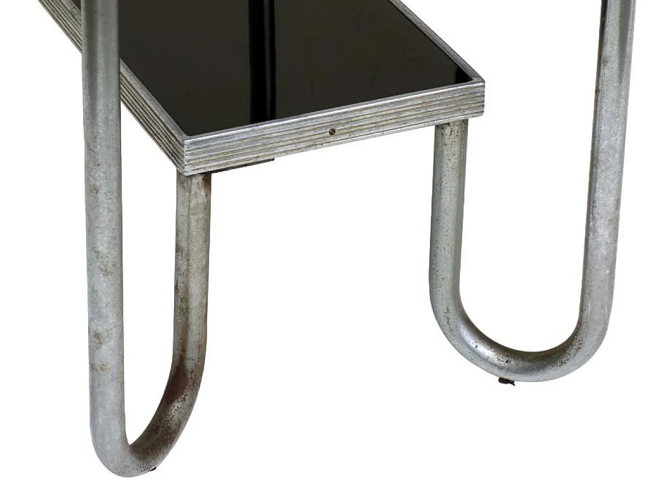 Rationalist Bauhaus coffee table in tubular metal, 1920s 4