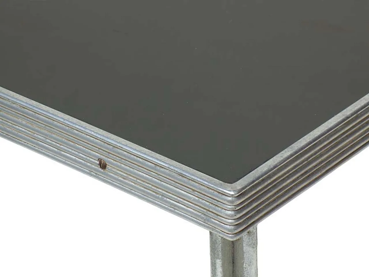 Rationalist Bauhaus coffee table in tubular metal, 1920s 5