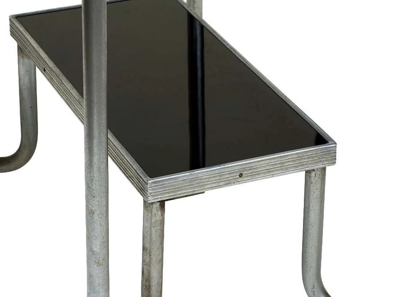Rationalist Bauhaus coffee table in tubular metal, 1920s 7