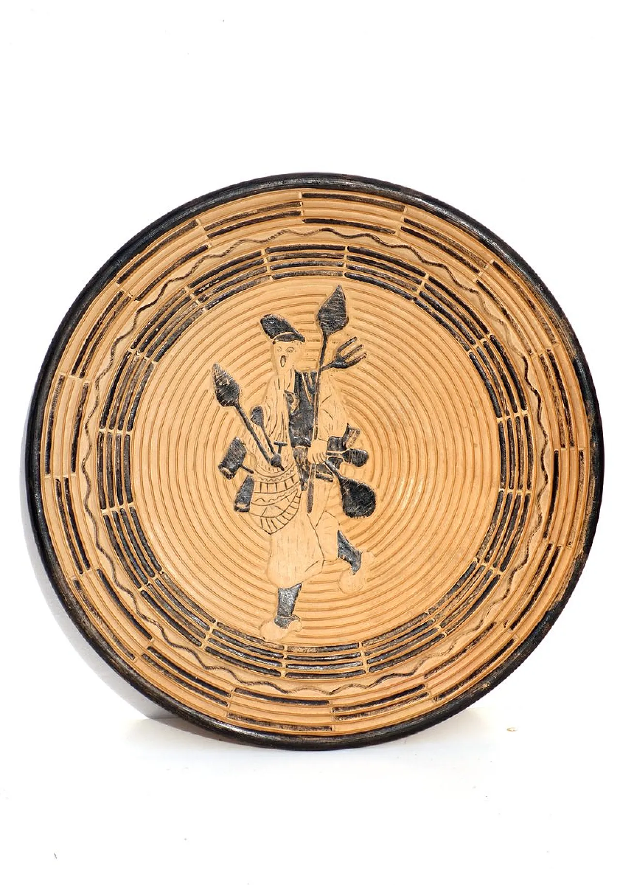 Coppia di piatti in ceramica di Simone Lai Dorgali, anni '30 3