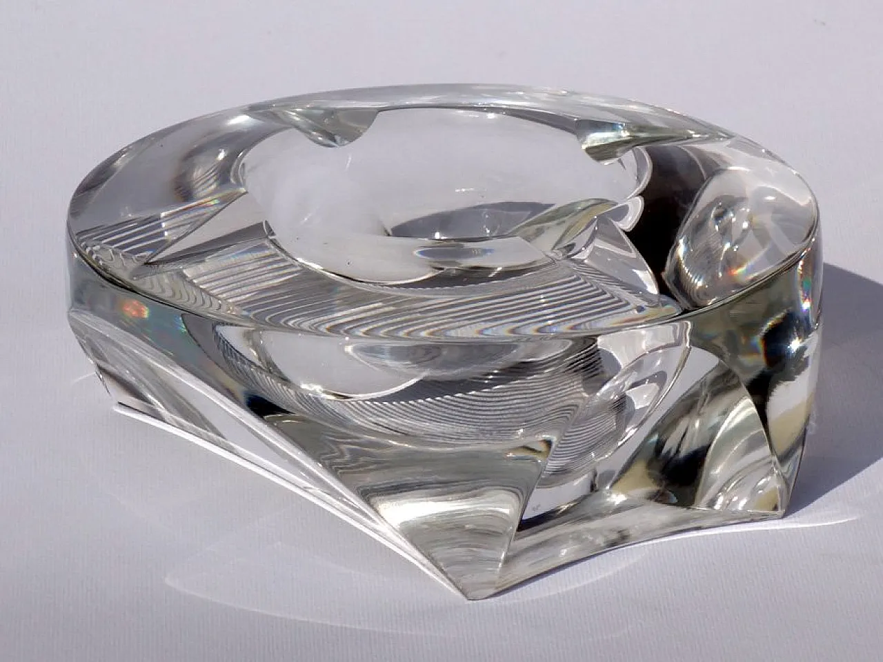 Posacenere Space Age in cristallo, anni '60 1