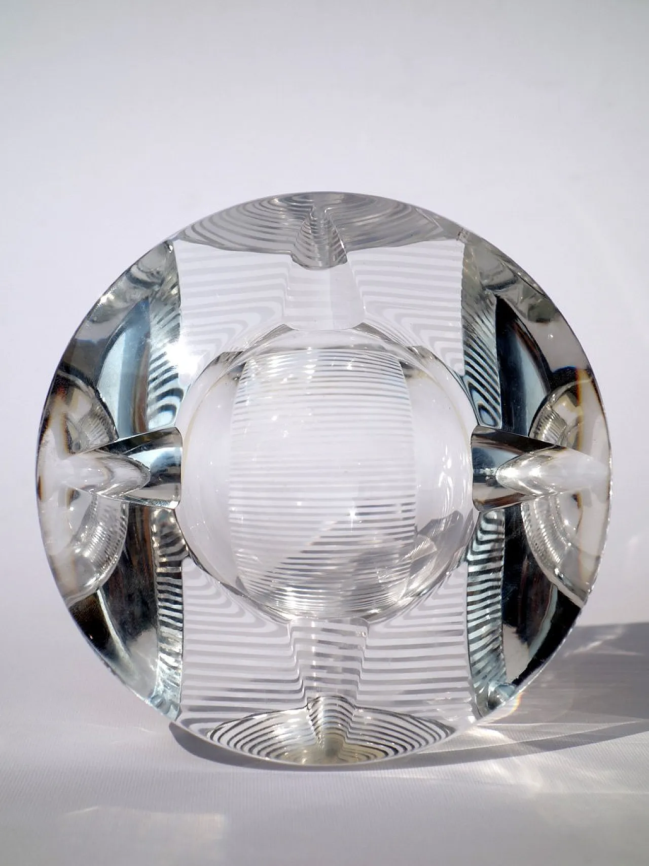 Posacenere Space Age in cristallo, anni '60 4