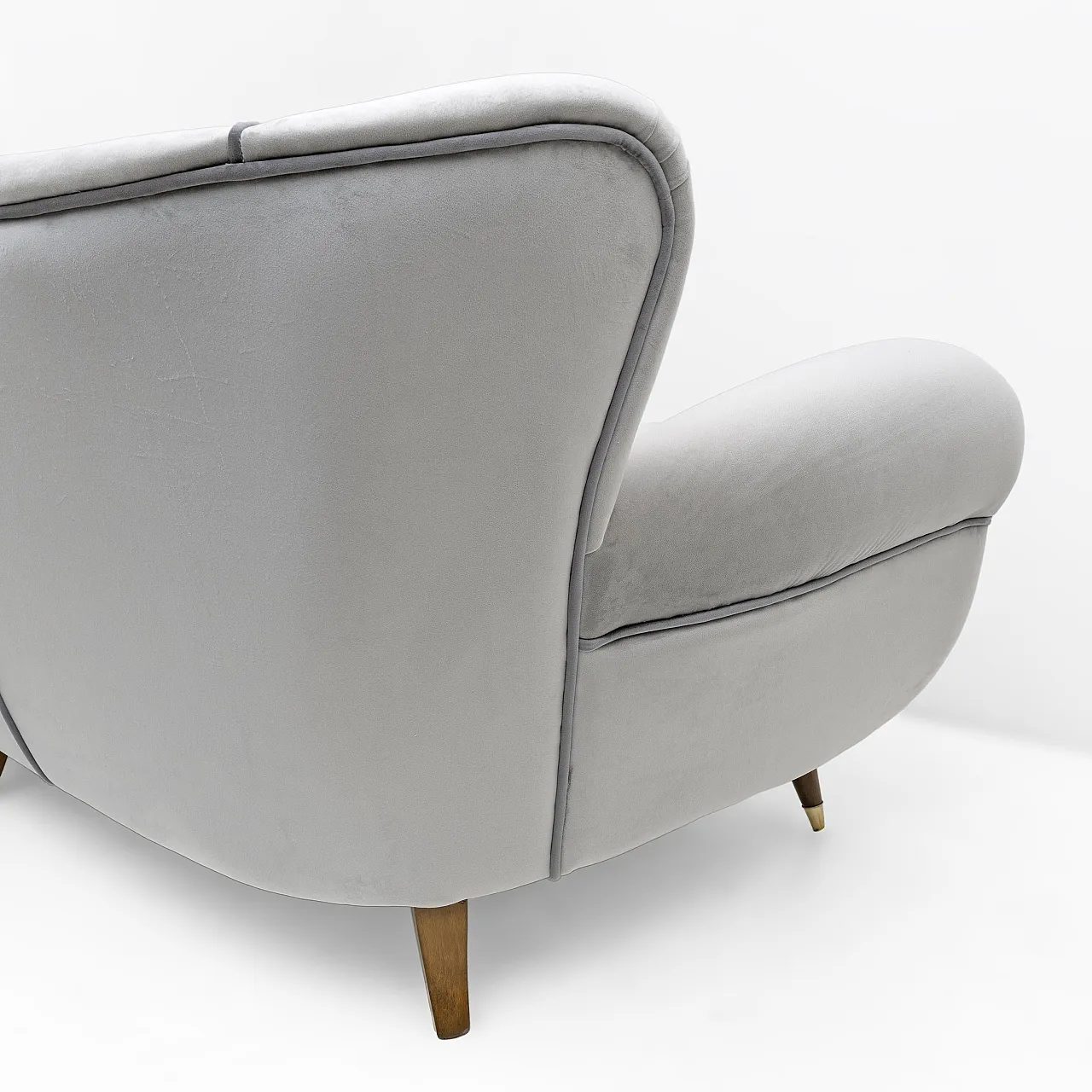 Divano in velluto attribuito a Guglielmo Ulrich, anni '40 7