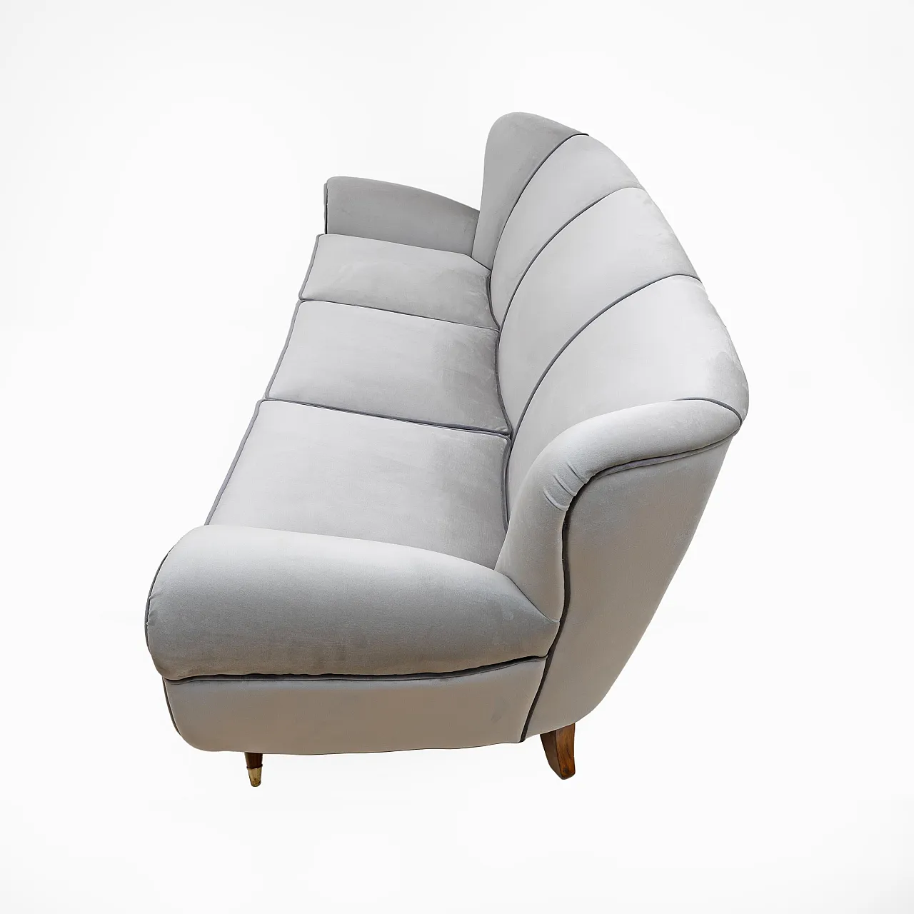 Divano in velluto attribuito a Guglielmo Ulrich, anni '40 8