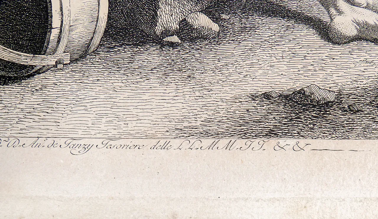 Scena Bucolica di Francesco Londonio, incisione ad acquaforte, '800 8