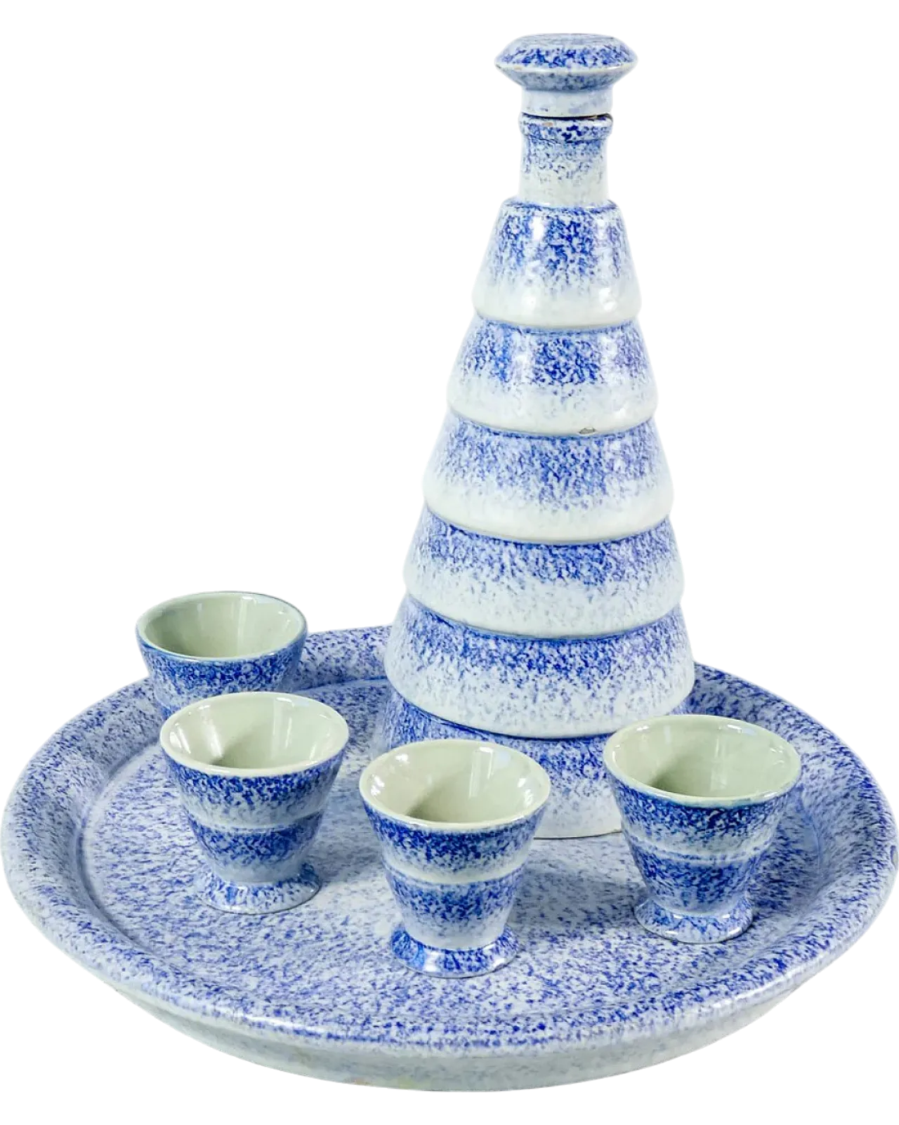 Servizio da liquore in ceramica di Ivos Pacetti per Spica, anni '30 13