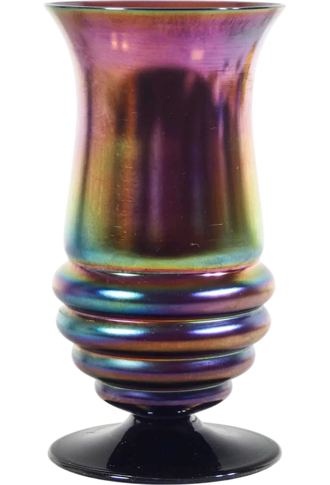 Myra vase in iridescent blown glass, early 20th century 8