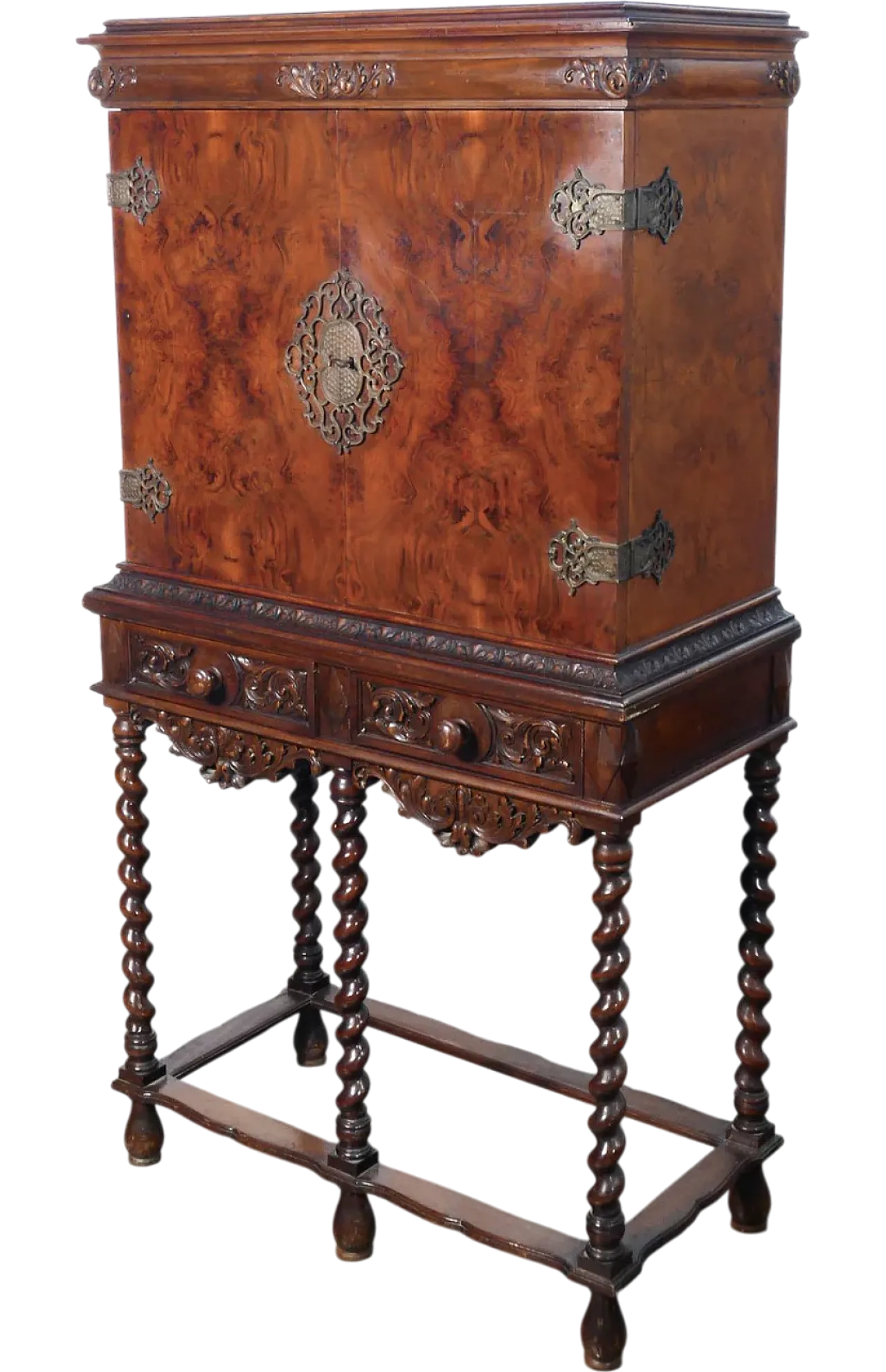 Louis XIII walnut secretaire, early 20th century 14