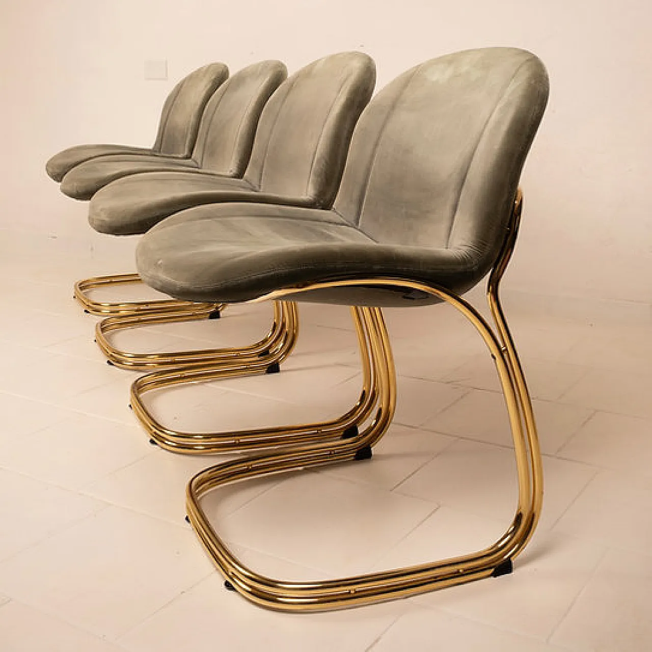 4 Sabrina chairs by Giorgio Rinaldi for RIMa Padova, 1970s 2