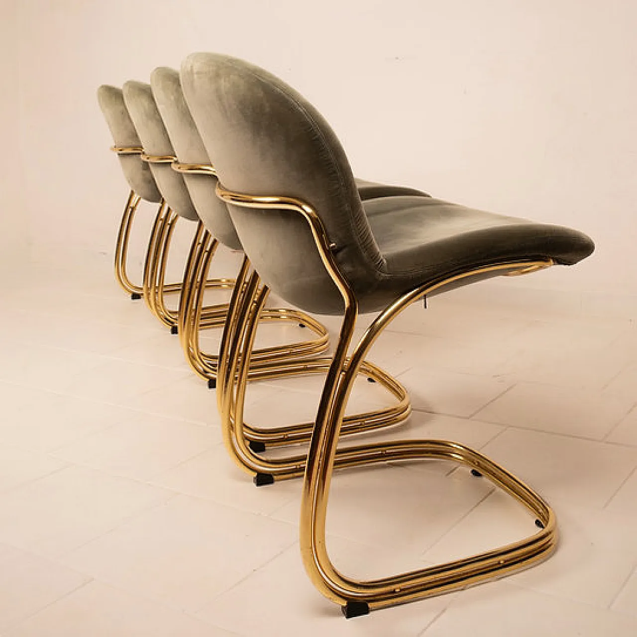 4 Sabrina chairs by Giorgio Rinaldi for RIMa Padova, 1970s 5