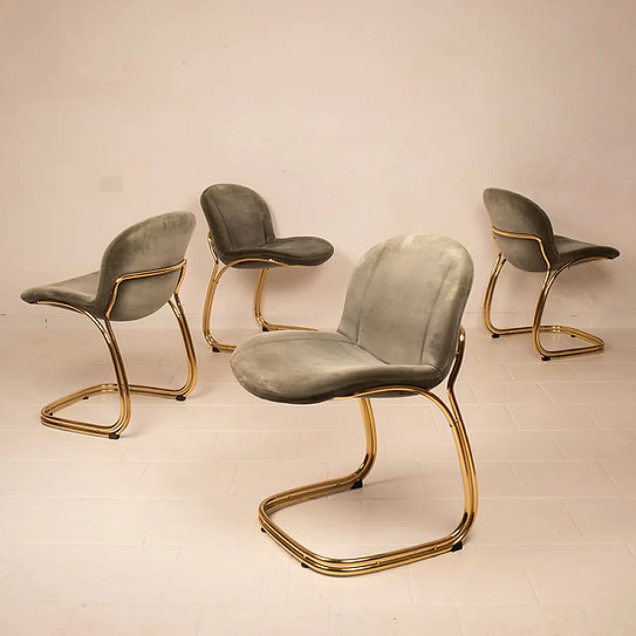 4 Sabrina chairs by Giorgio Rinaldi for RIMa Padova, 1970s 15
