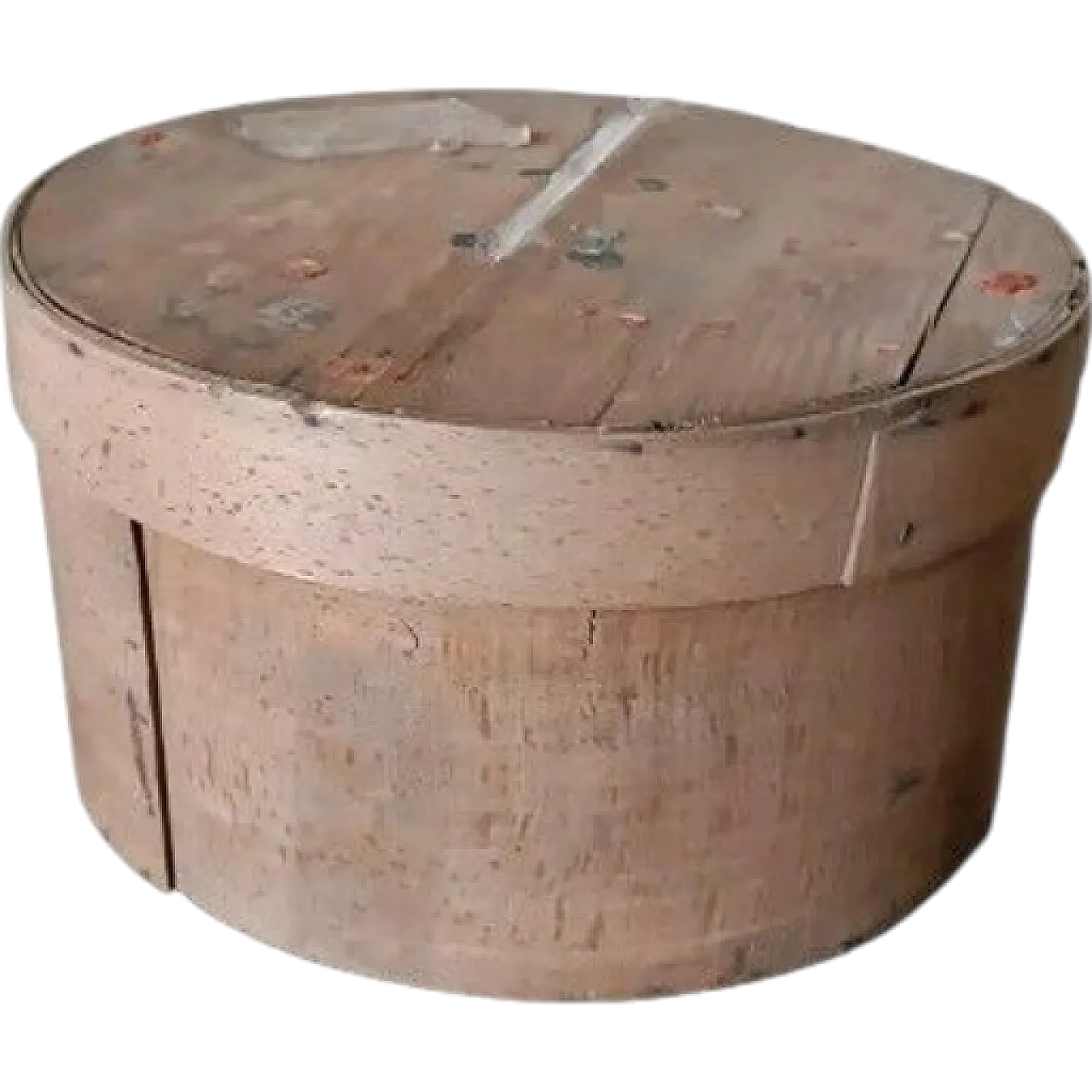 Curved beech circular box, 19th century 7