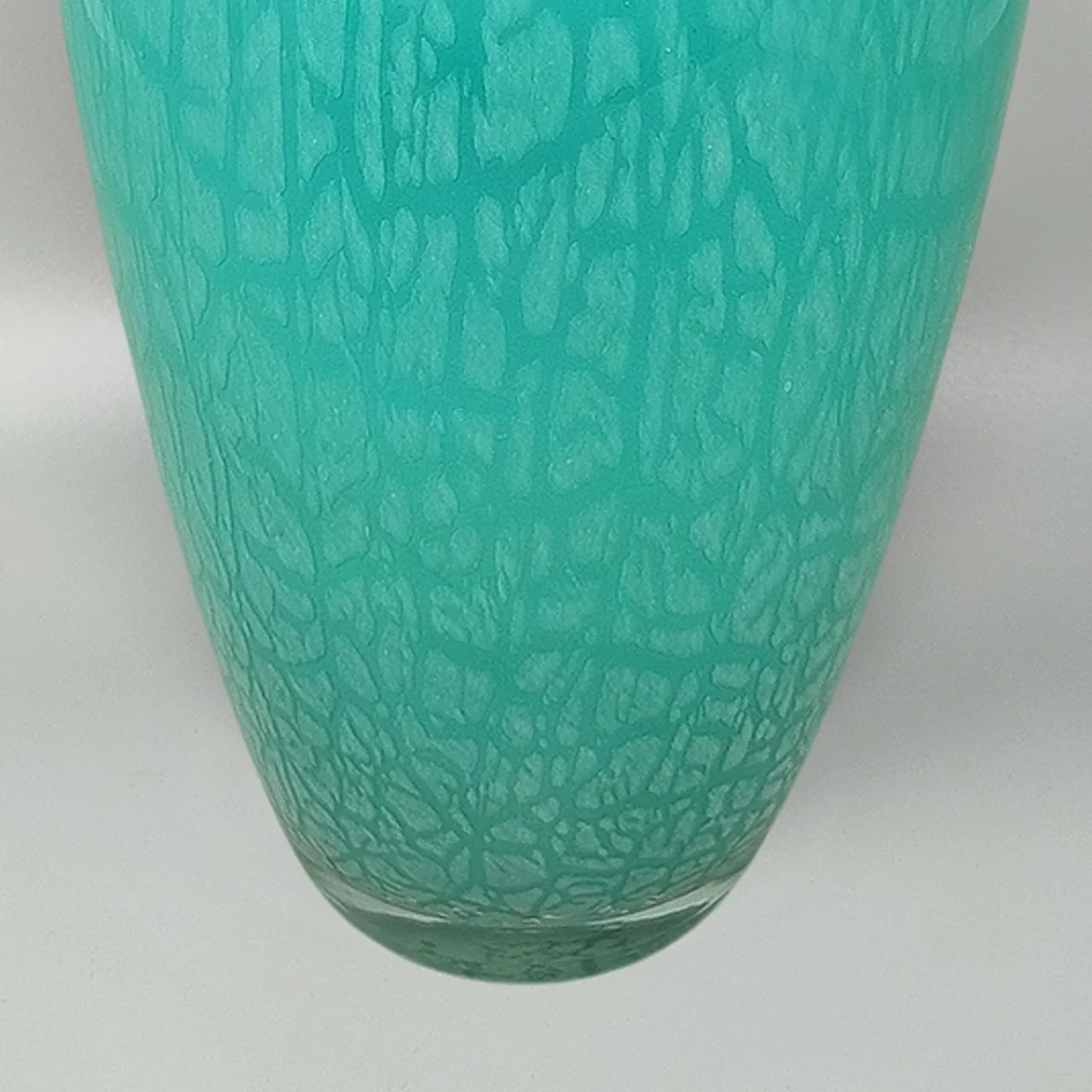 Handcrafted Green Vase by V.A.M. In Murano Glass, 1970s 6