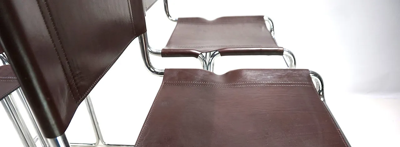 4 Tubular steel bar stools of Linea Veam, 1960s 15