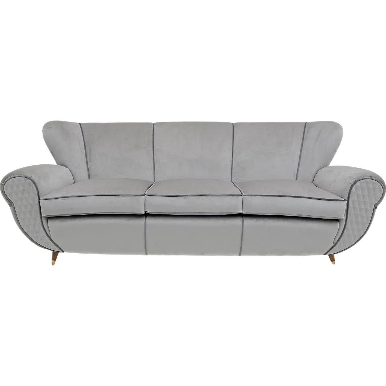 Divano in velluto attribuito a Guglielmo Ulrich, anni '40 14