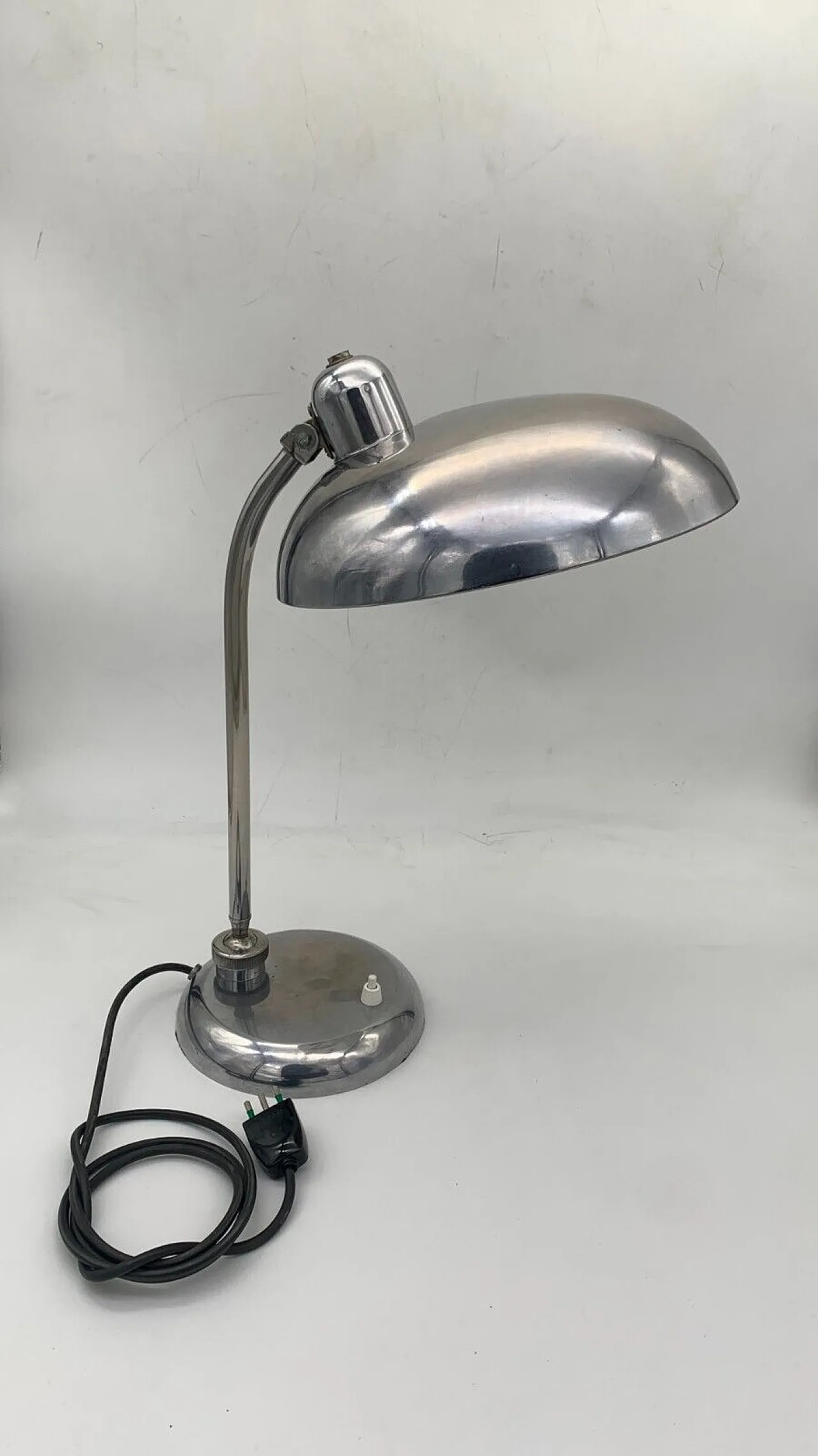 Lampada in vetro da tavolo ministeriale, anni '50 2