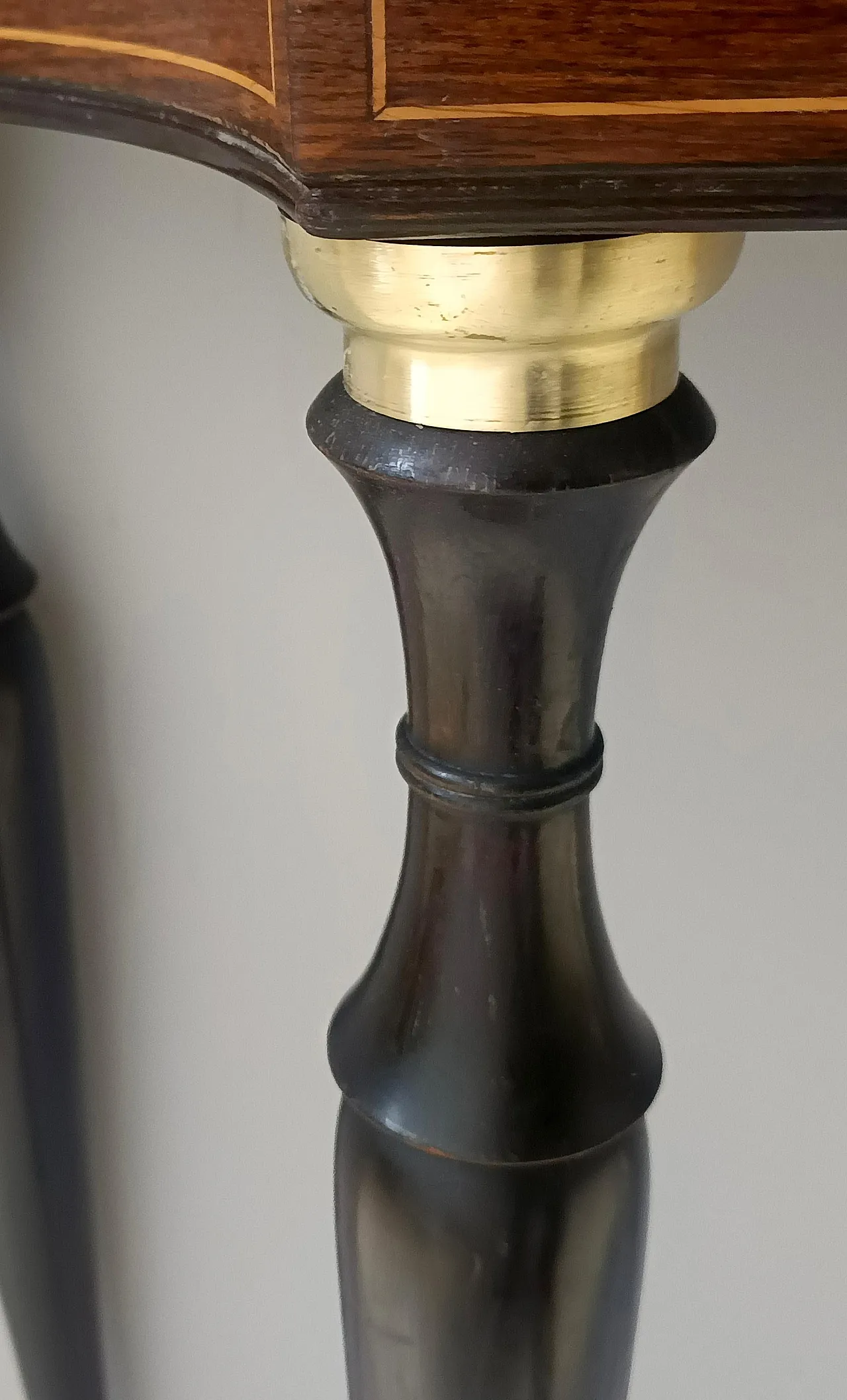 Canaletto Walnut and Beech Console with a Marble Top attr. to Paolo Buffa, Italy 15