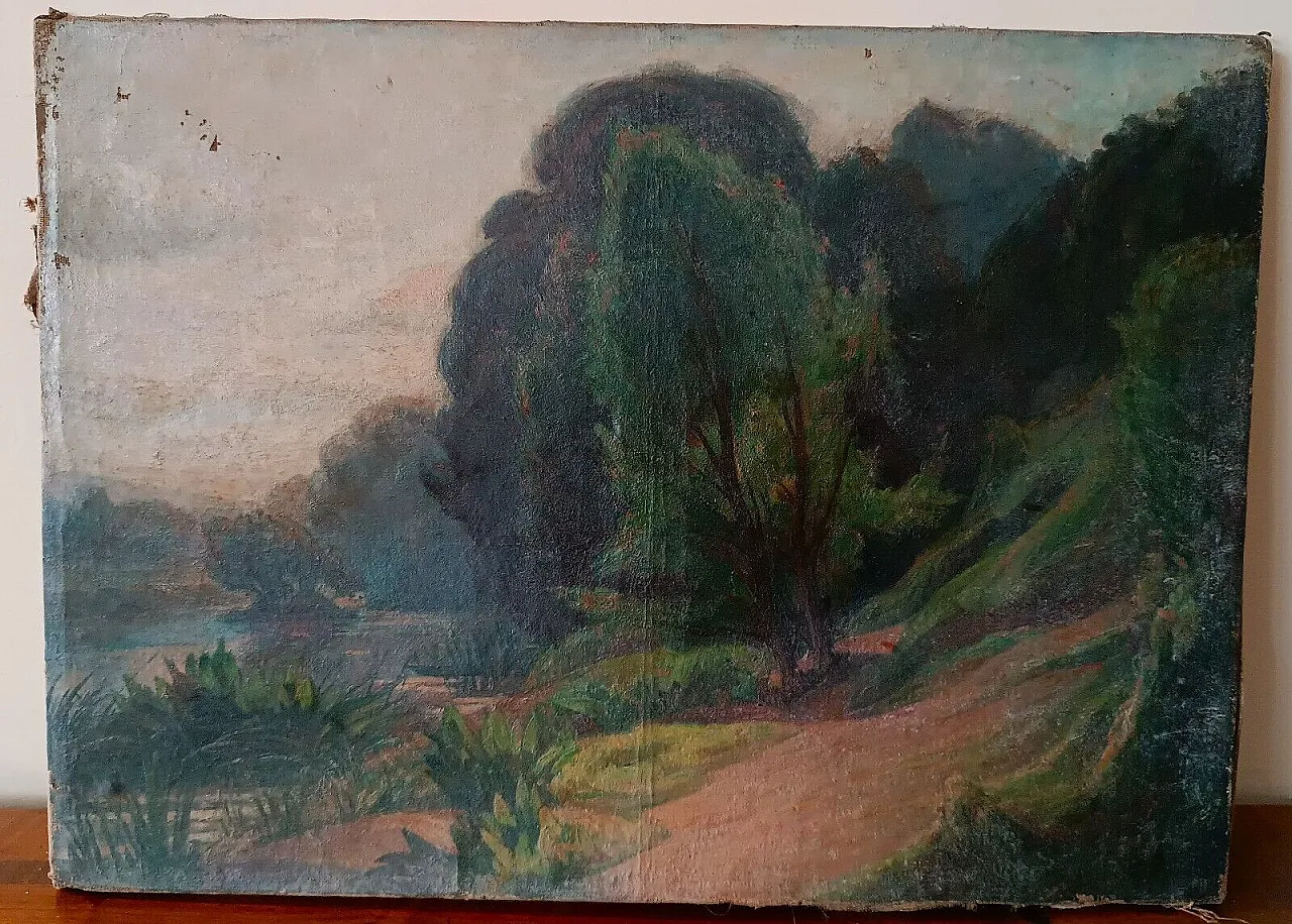 Impressionist painting, oil on canvas, 19th century 1