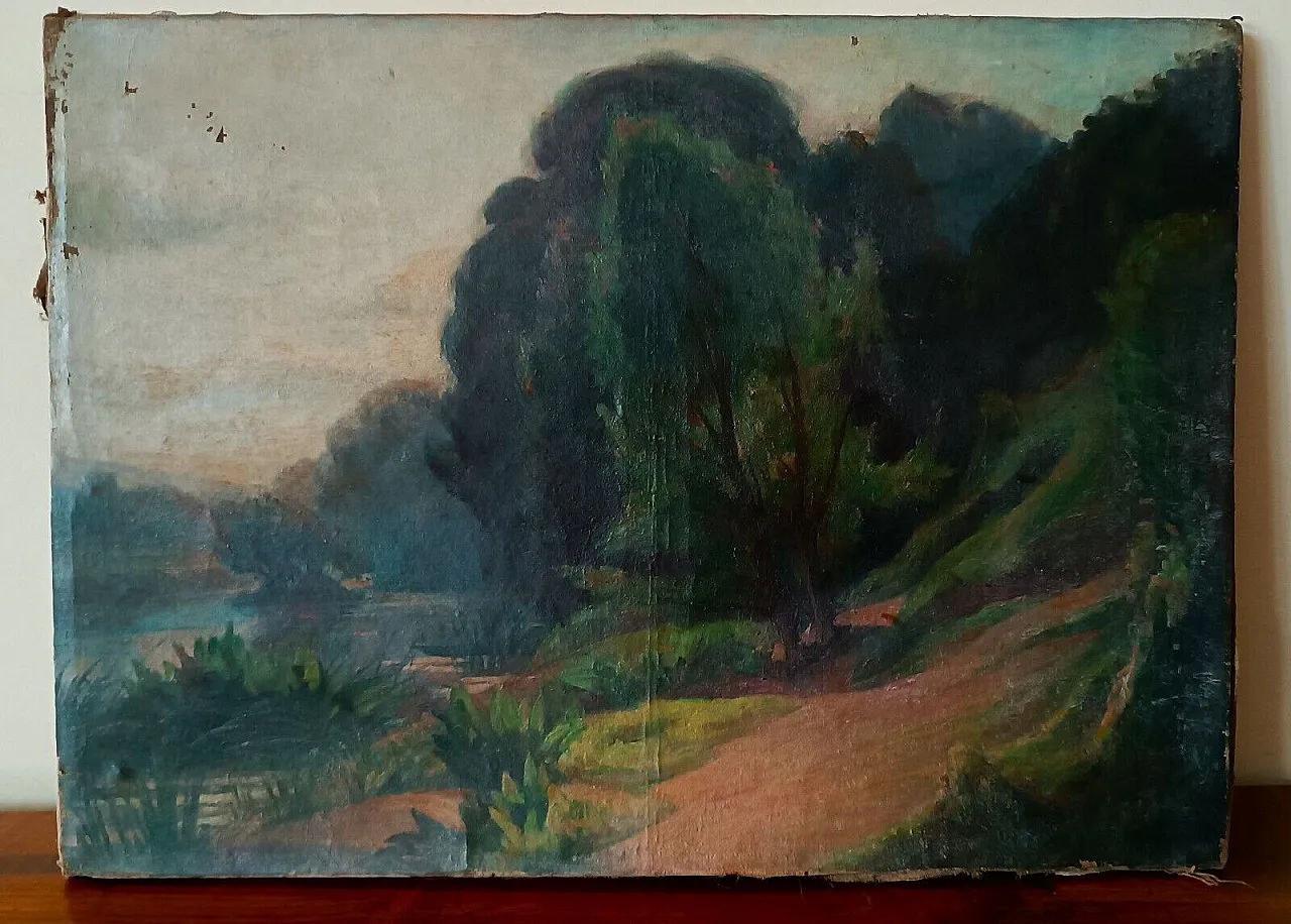 Impressionist painting, oil on canvas, 19th century 4