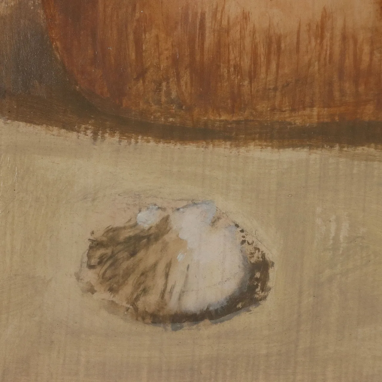 Primo Carena, Filosofo, oil on cardboard 5