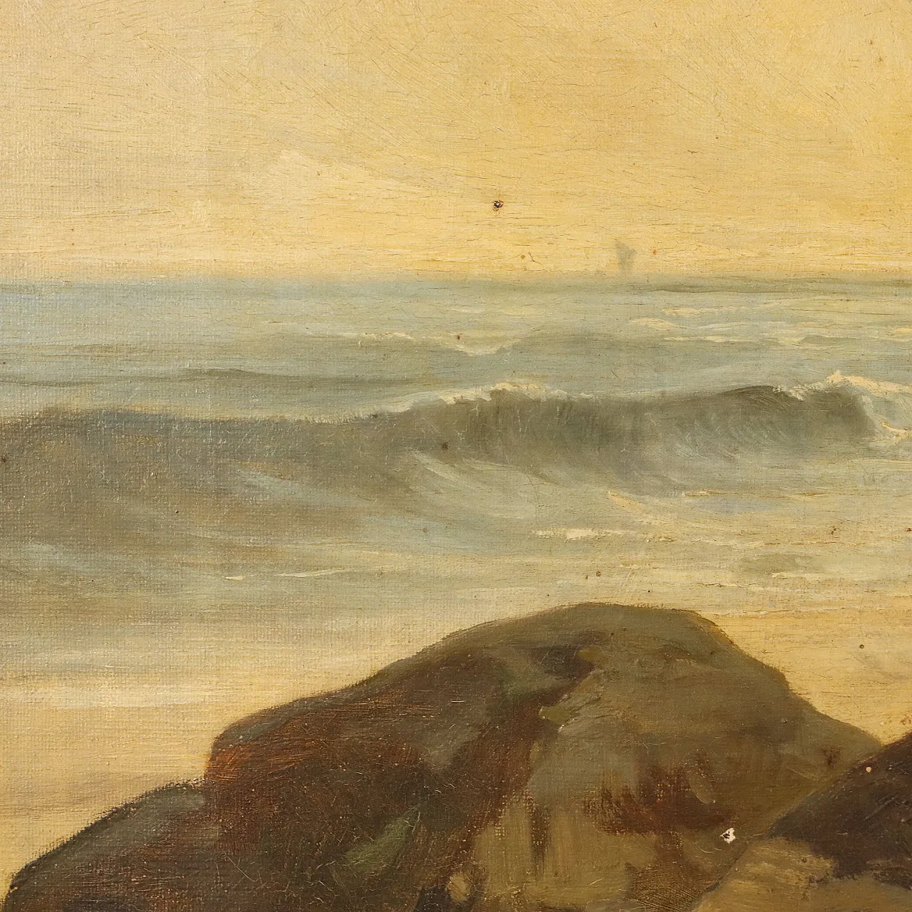 Ritratto di bambino, olio su tela, fine '800 8