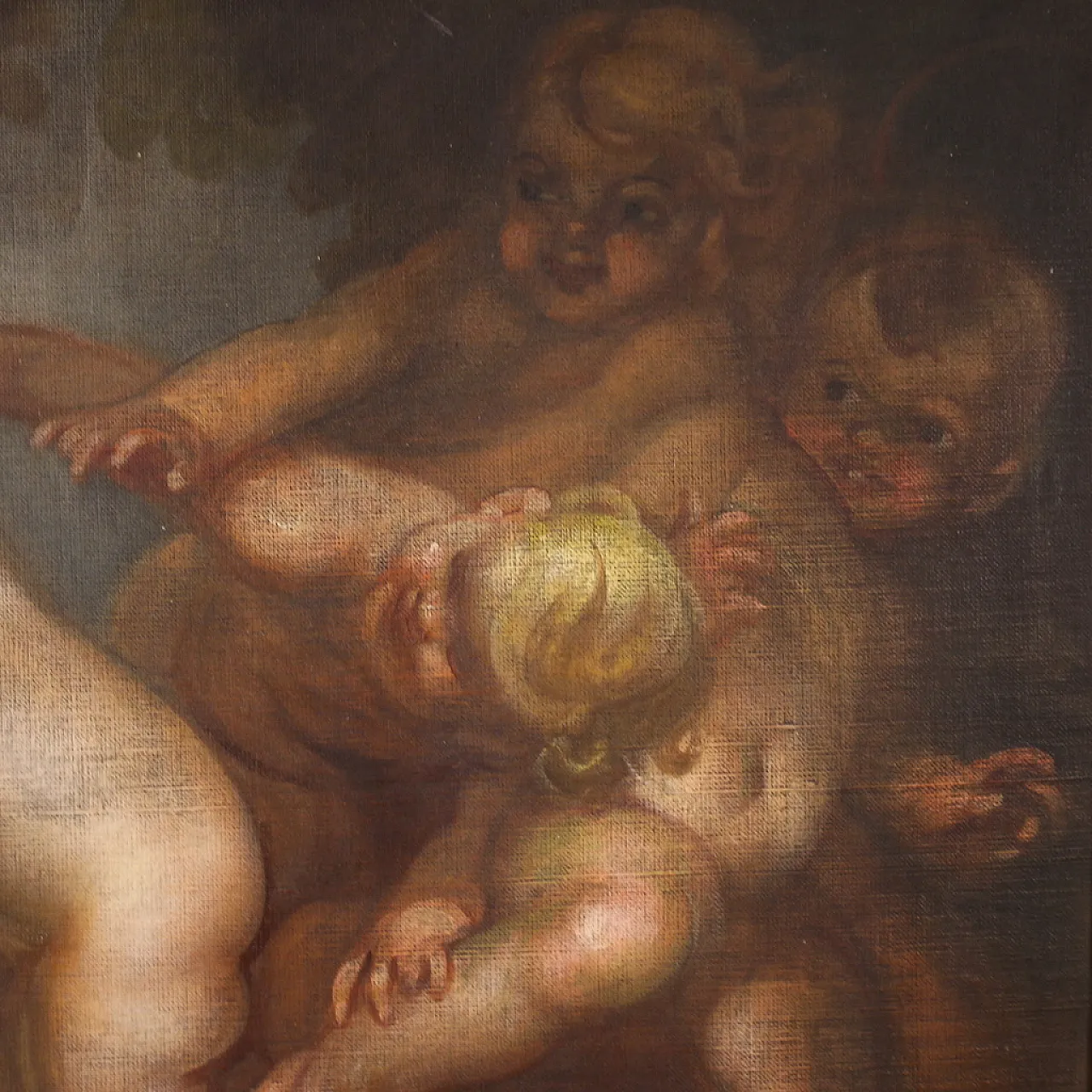Mattia Traverso, Gioco dei putti, olio su tela, '900 11