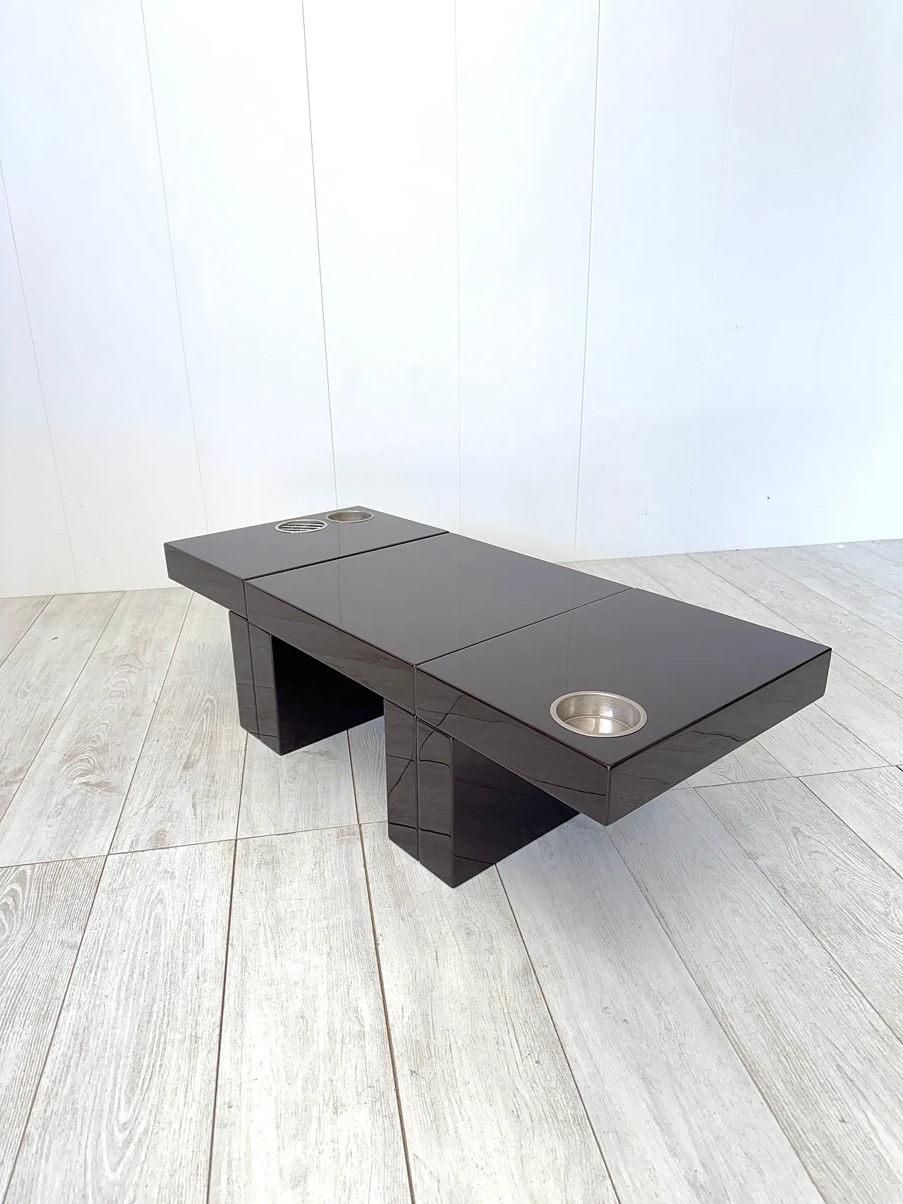 3 tavolini modulari Nac di Cesare Augusto Nava, anni '70 3