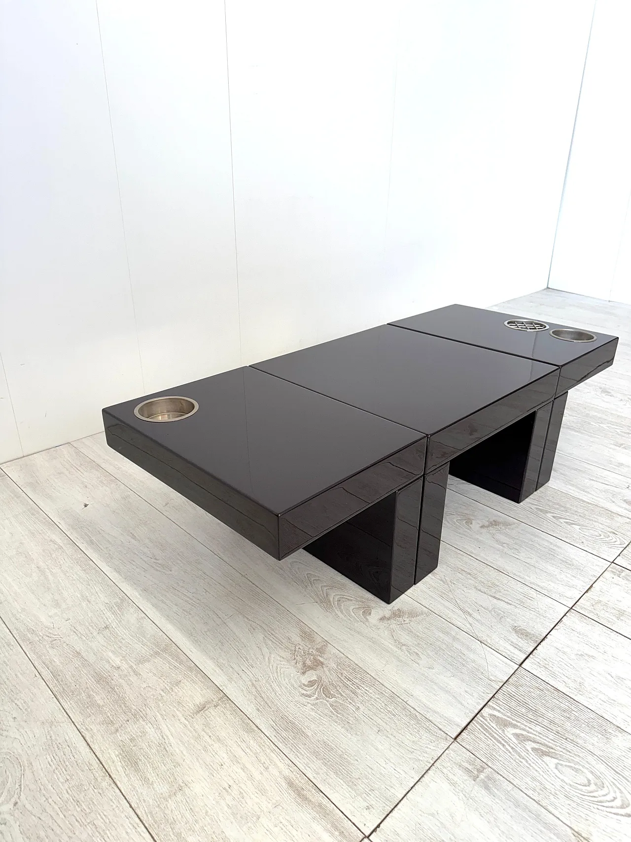 3 tavolini modulari Nac di Cesare Augusto Nava, anni '70 15