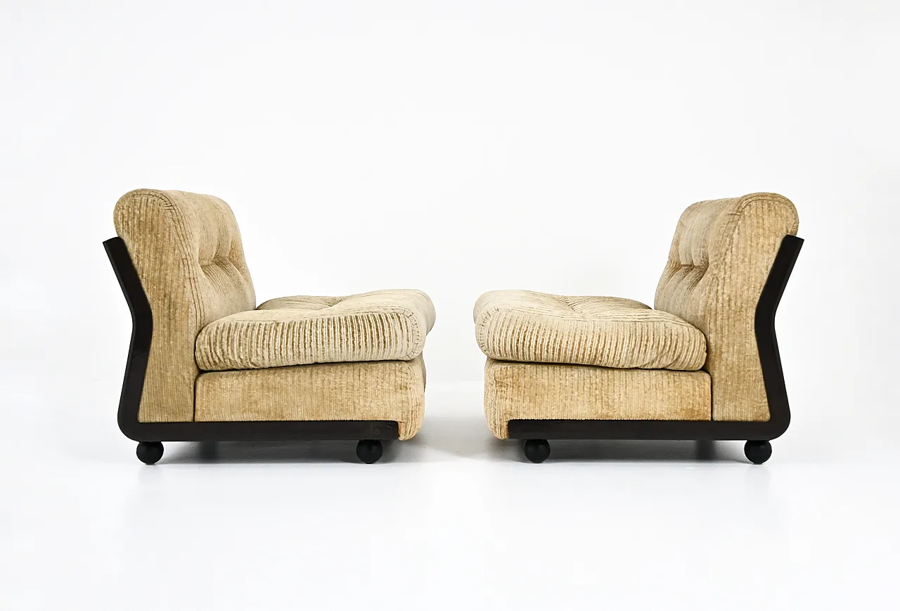 Coppia di poltrone "Amanta" di Mario Bellini per B&B Italia, anni '70 4