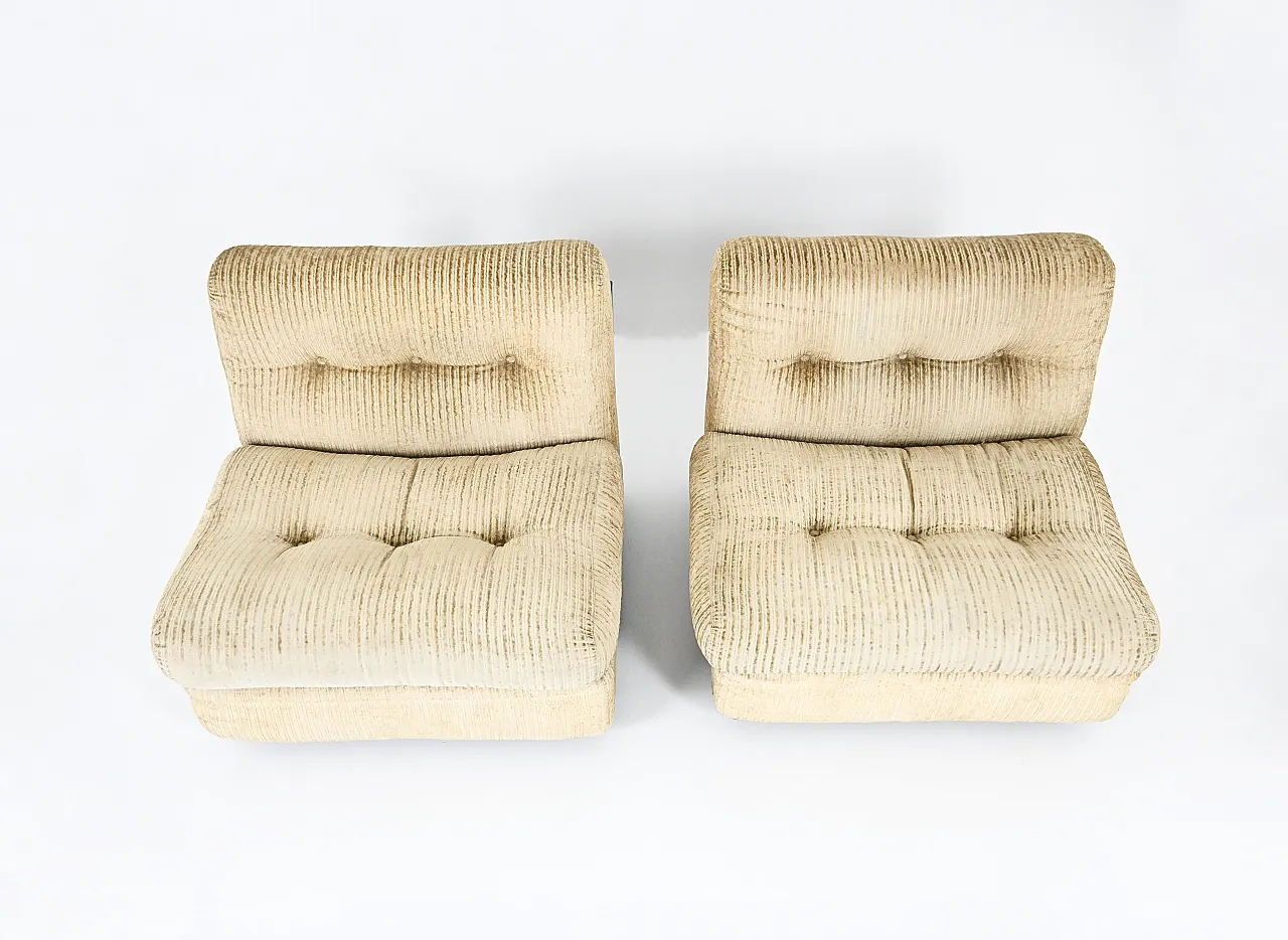 Coppia di poltrone "Amanta" di Mario Bellini per B&B Italia, anni '70 8