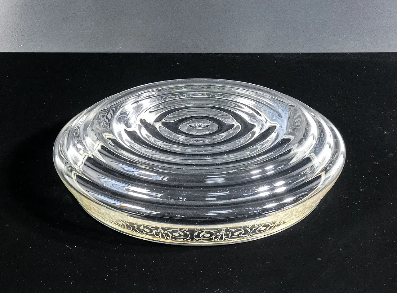 Vaso centrotavola in cristallo e argento, '900 8