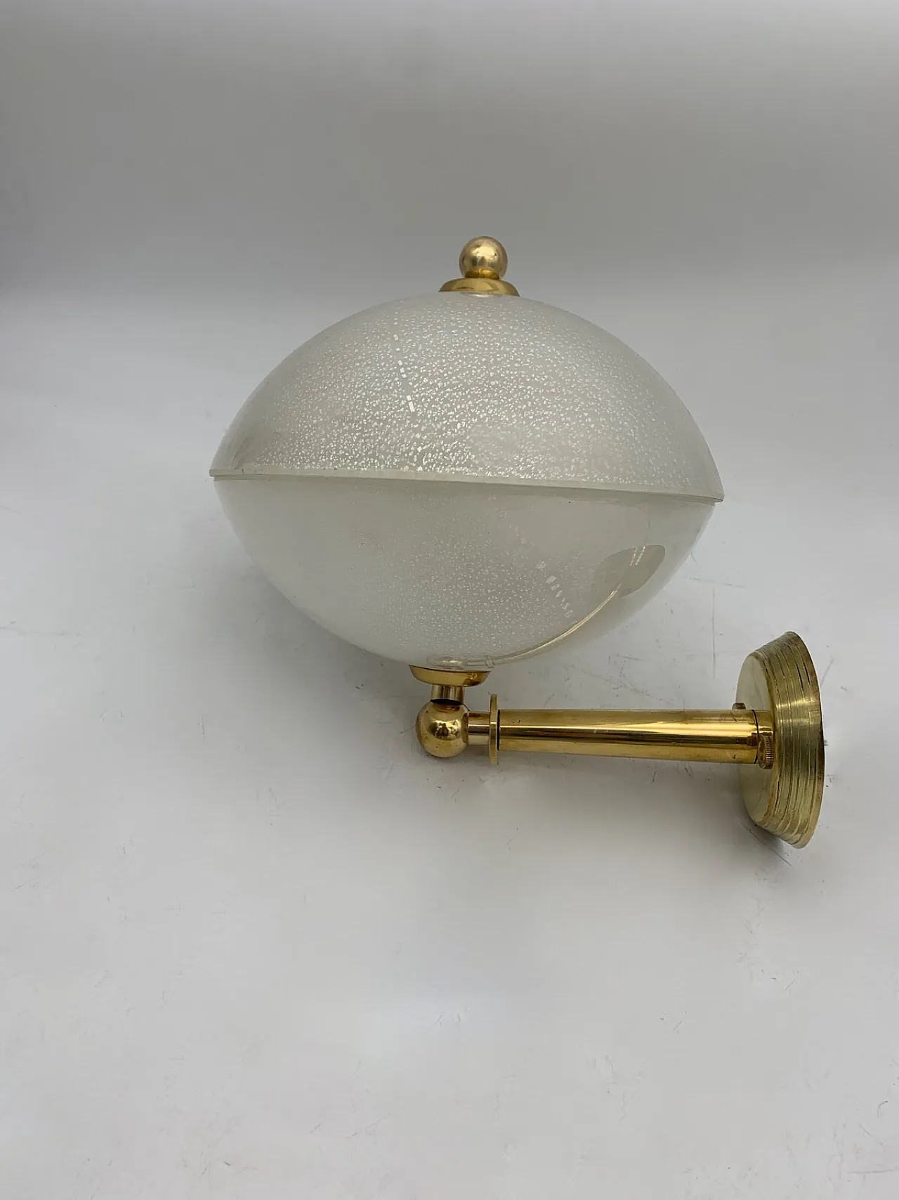 Coppia di applique in vetro soffiato di Murano di Seguso, fine '900 1