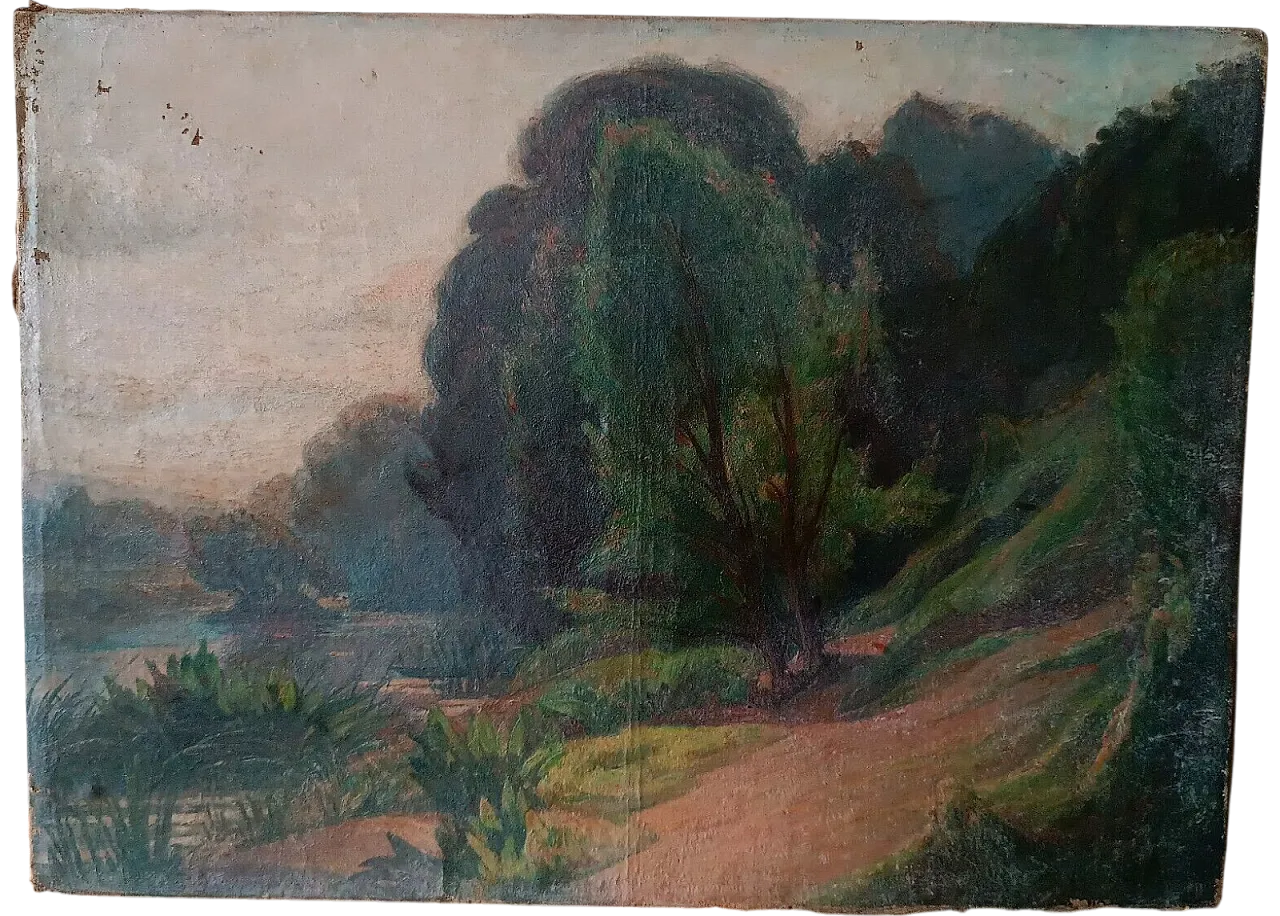 Impressionist painting, oil on canvas, 19th century 6