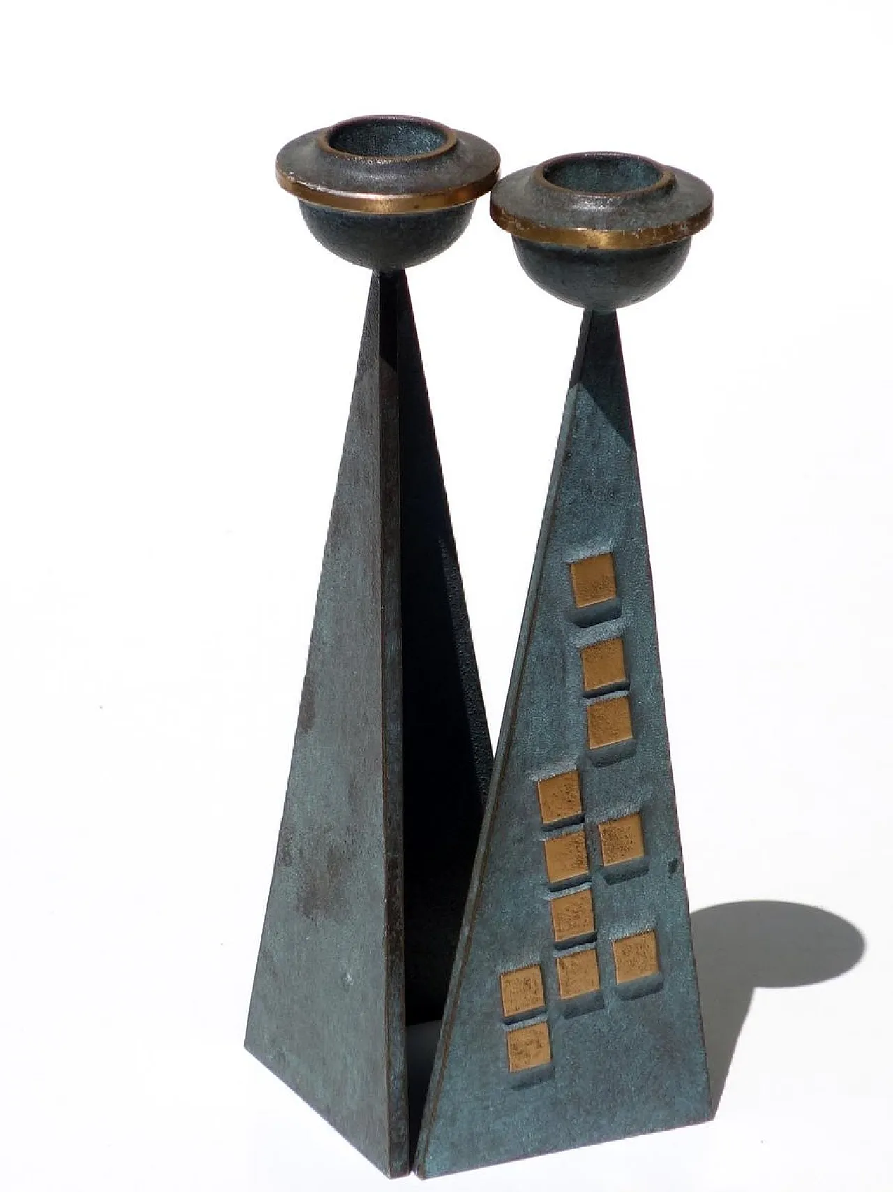 Coppia di portacandele di Strassacker Kunstguss Sussen, anni '60 2