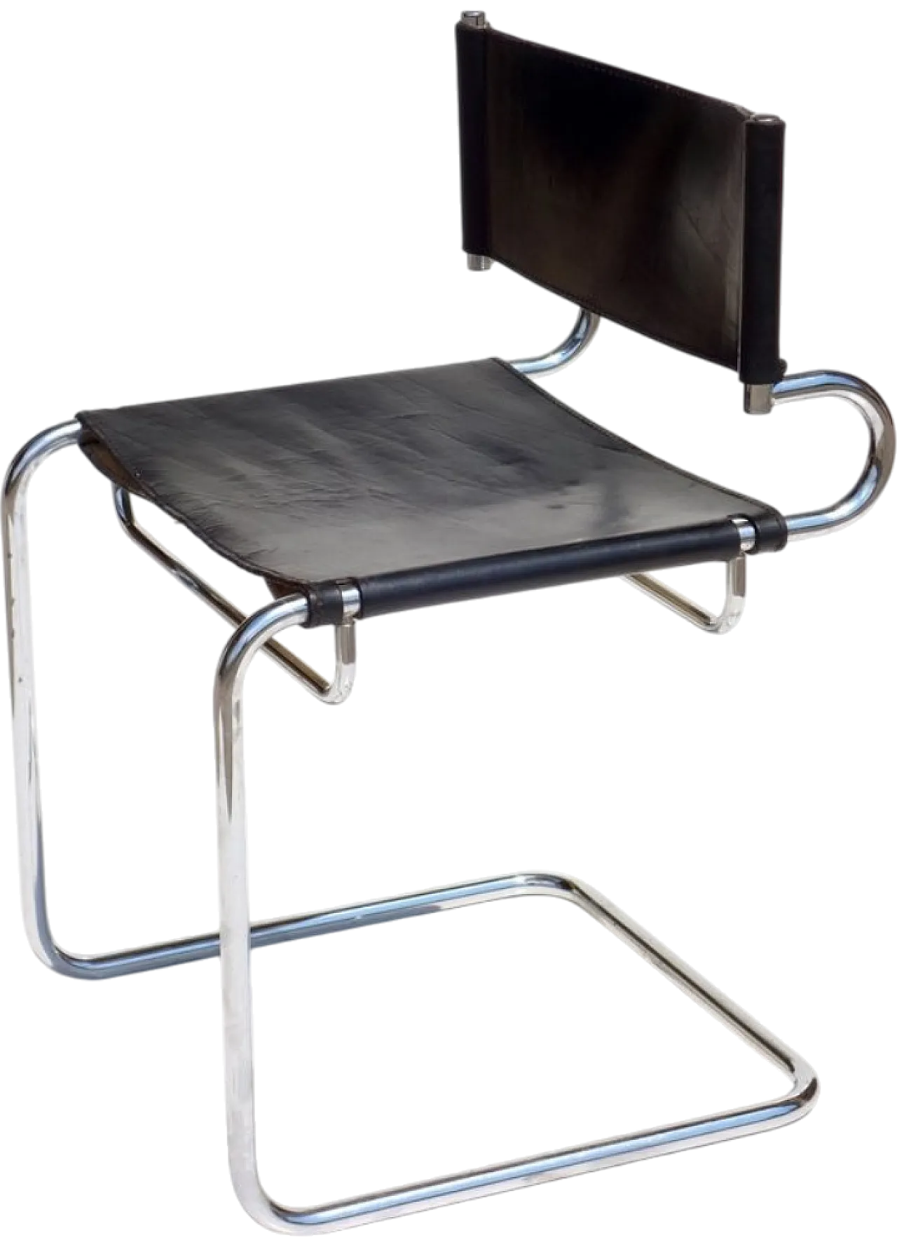 Terrj leather chair by Luigi Saccardo for Arrmet, 1970s 11