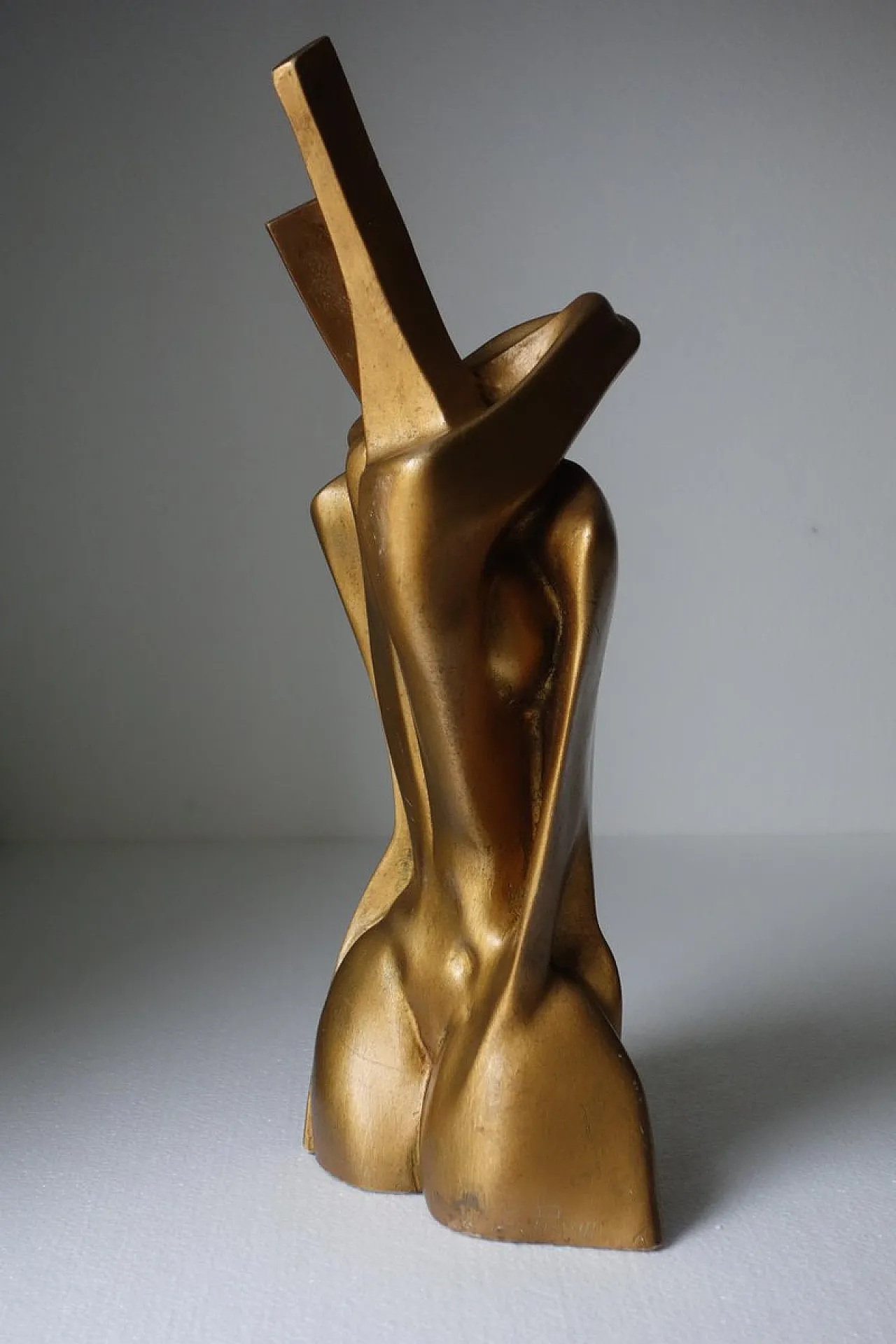 Scultura moderna in oro di Gianni Pinna, anni '70 2