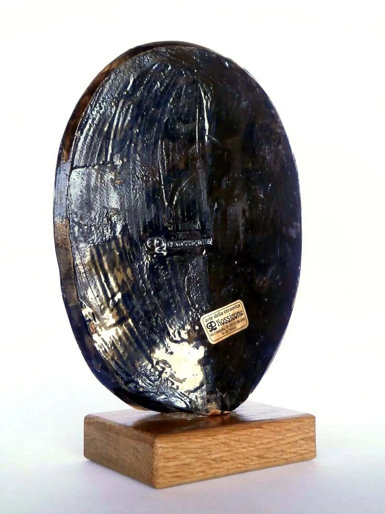 Piatto in ceramica di Remo Brindisi per Rossicone, anni '80 5