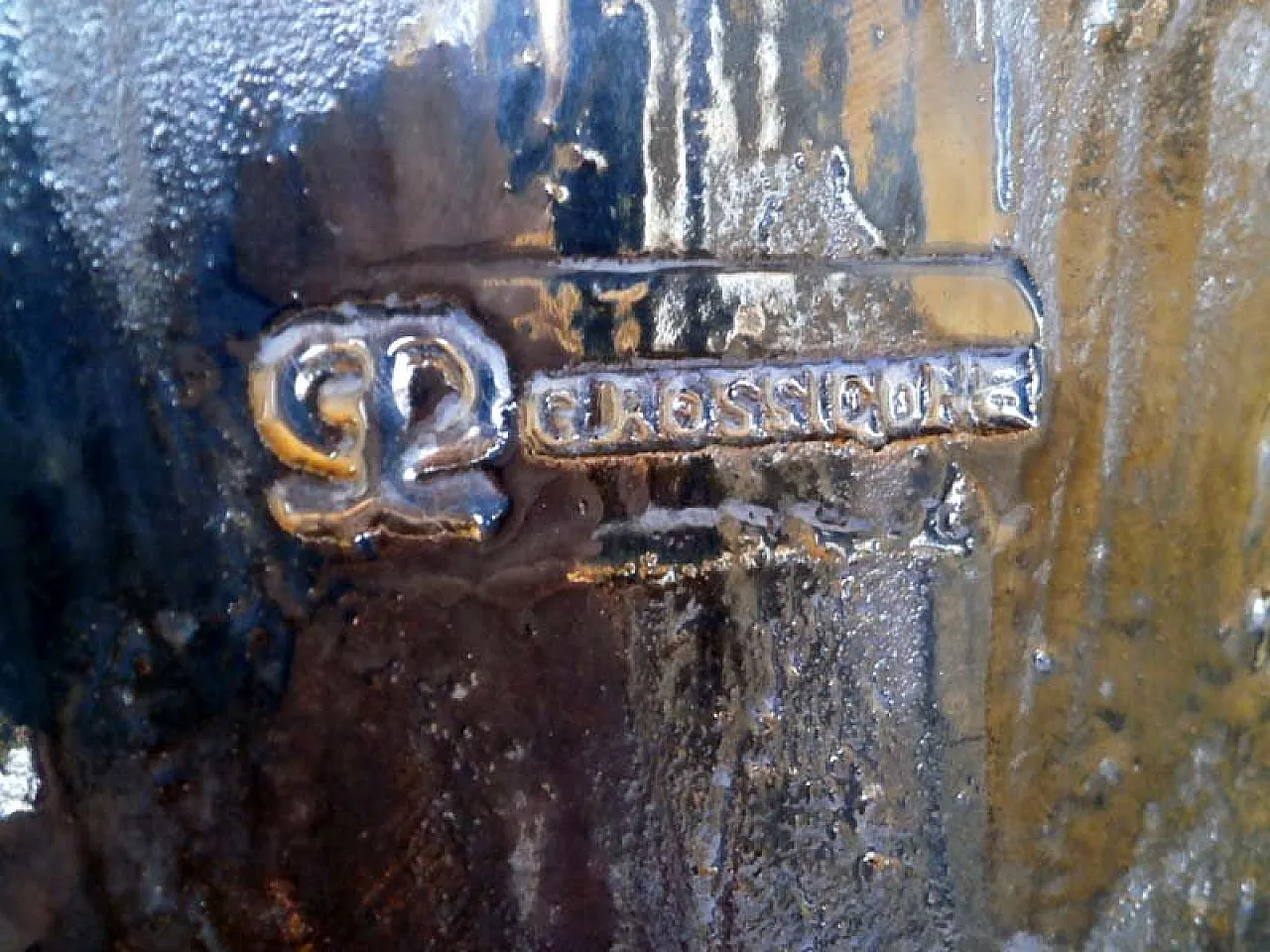 Piatto in ceramica di Remo Brindisi per Rossicone, anni '80 7