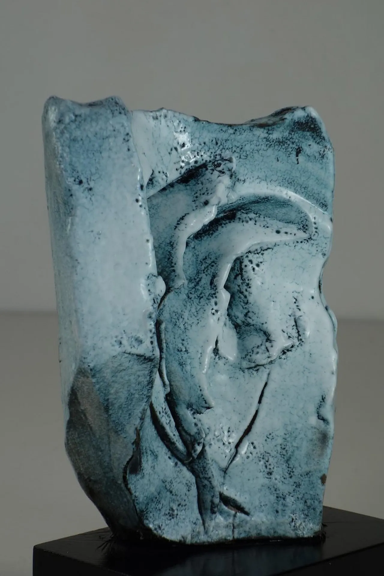 Scultura d'arte astratta in ceramica di Giuseppe Rossicone, anni '70 2