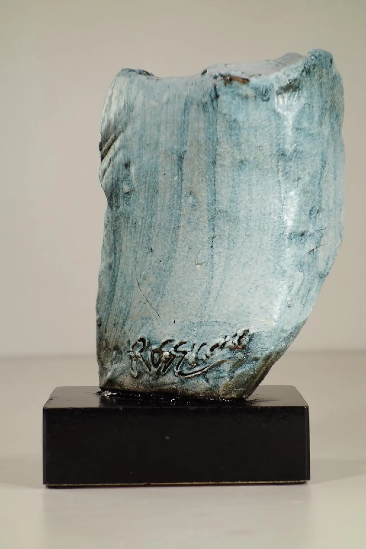 Scultura d'arte astratta in ceramica di Giuseppe Rossicone, anni '70 6