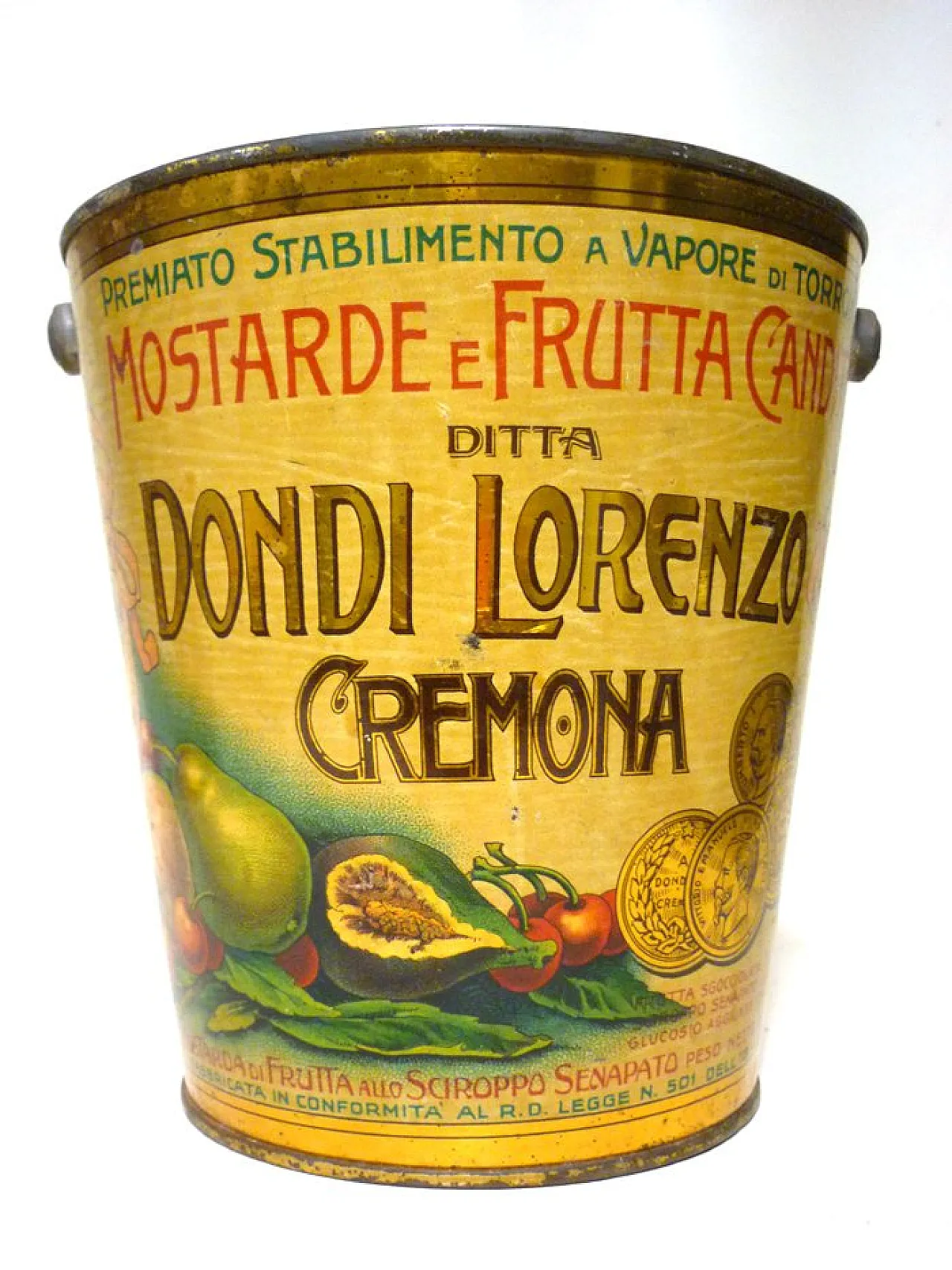 Scatola di senape in latta di Dondi Lorenzo, anni '30 1