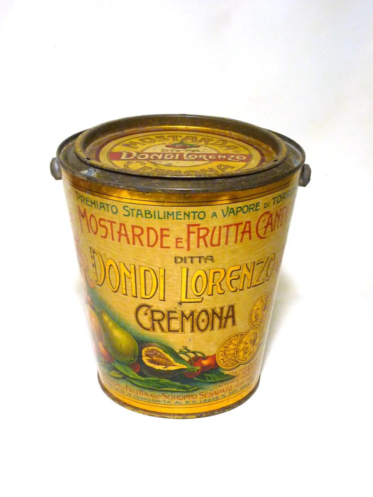 Scatola di senape in latta di Dondi Lorenzo, anni '30 2