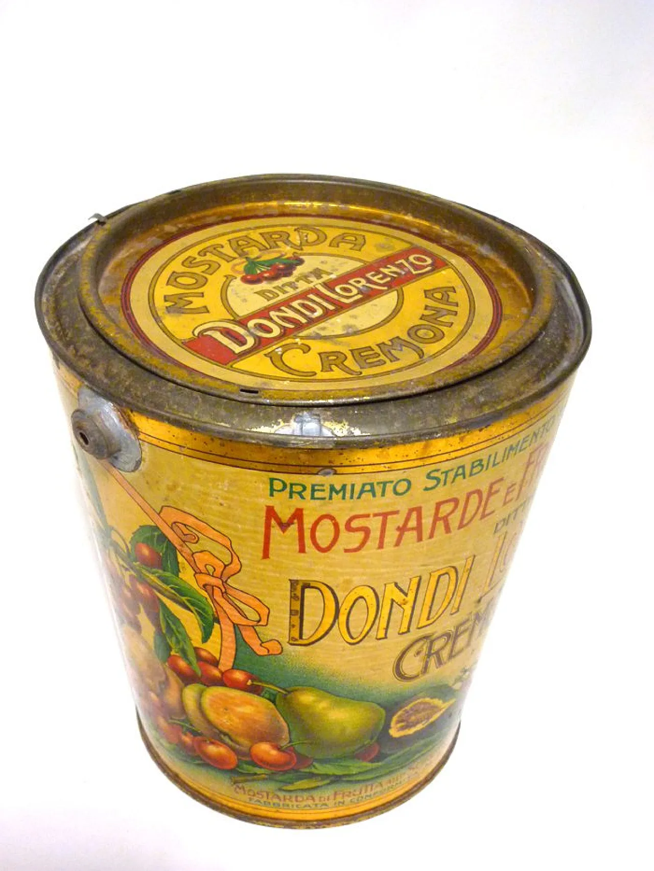 Scatola di senape in latta di Dondi Lorenzo, anni '30 3